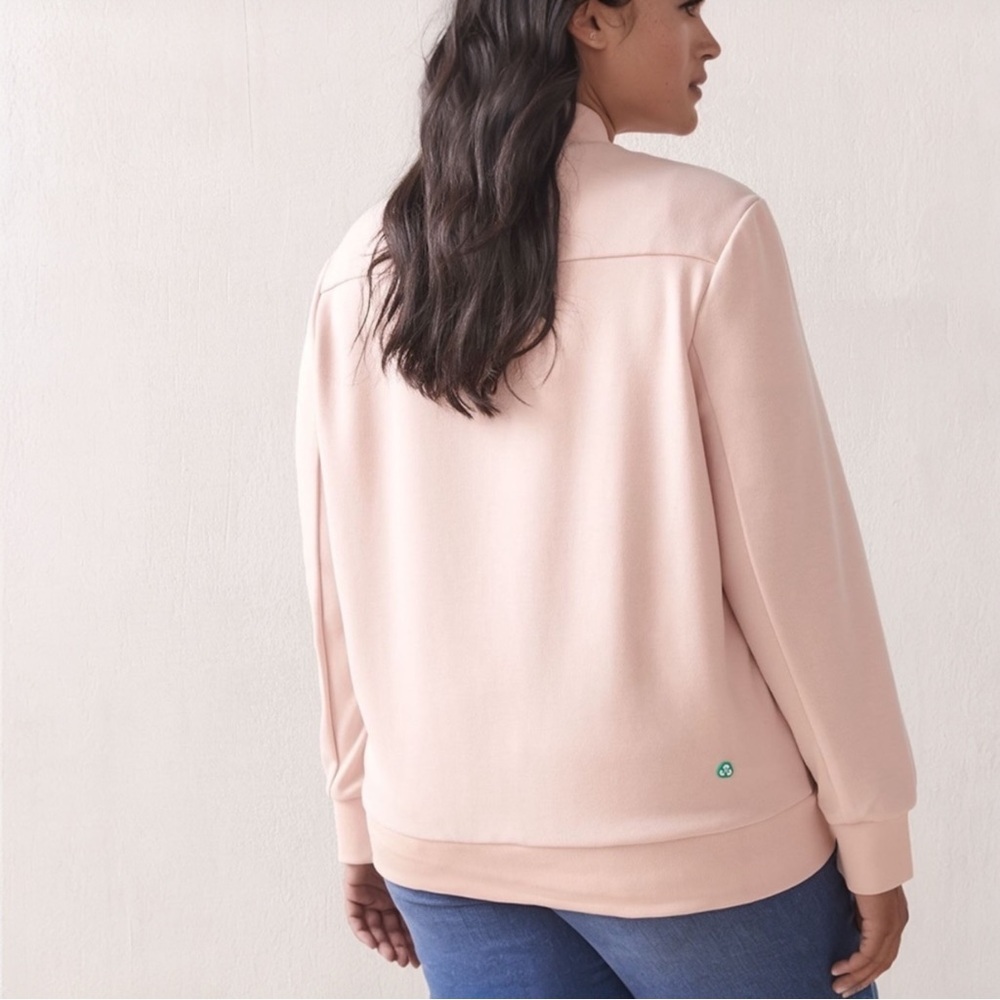 Save the Duck Refy Bomber Jacket Women’s Size 2X XXL Pink Recycled Vegan - Picture 2 of 16